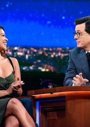 Gina Rodriguez on 'The Late Show with Stephen Colbert' in New York